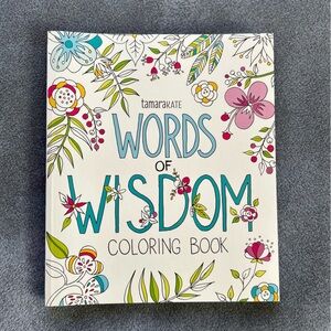 NWOT Beautiful WORDS OF WISDOM by Artist Tamara Kate Coloring Book